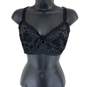 Ashley Graham Lingerie Lace Bra Light Blue size 42D